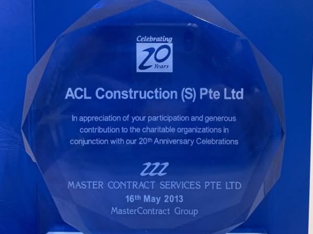 2013 Appreciation Acl Construction