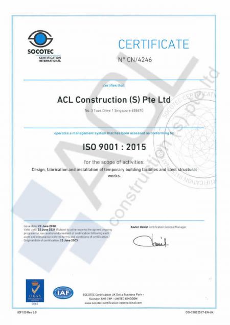 ISO 9001:2008 (2015-2021)